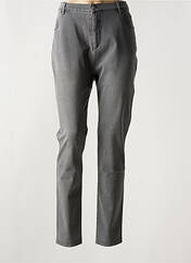 Pantalon slim gris MARBLE pour femme seconde vue