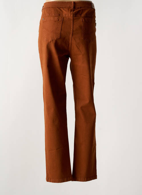 Pantalon droit marron AGATHE & LOUISE pour femme