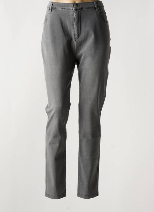 Pantalon slim gris MARBLE pour femme