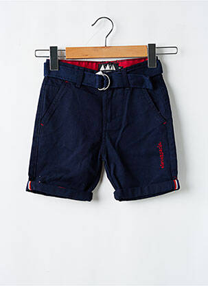 Bermuda fermeture zippée sous rabat boutonné bleu ELEVEN PARIS garcon