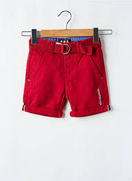 Bermuda fermeture zippée sous rabat boutonné rouge ELEVEN PARIS garcon