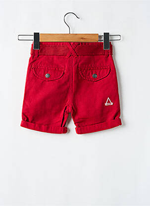 Bermuda fermeture zippée sous rabat boutonné rouge ELEVEN PARIS garcon
