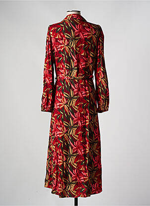 Robe longue manches longues manches longues rouge JULIE GUERLANDE femme