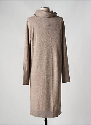 Robe pull tissage chiné manches longues marron STREET ONE femme
