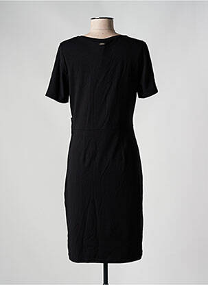 Robe mi-longue manches courtes manches courtes noir STREET ONE femme