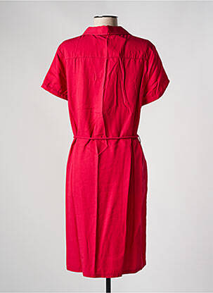 Robe mi-longue manches courtes manches courtes rouge DIANE LAURY femme