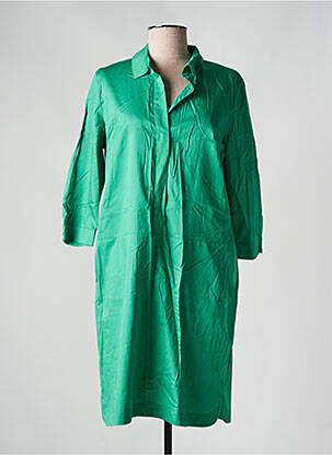 Robe mi-longue manches 3/4 manches 3/4 vert BETTY BARCLAY femme