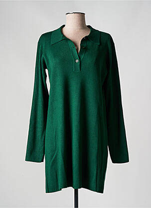 Robe pull stretch manches longues vert COMPAÑIA FANTASTICA femme
