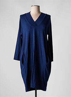 Robe courte manches longues manches longues bleu MASAI femme