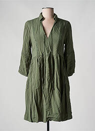 Robe courte manches 3/4 manches 3/4 vert TIFFOSI femme