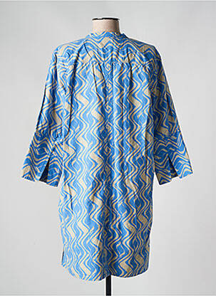 Tunique manches longues imprimé fantaisie bleu MASAI femme