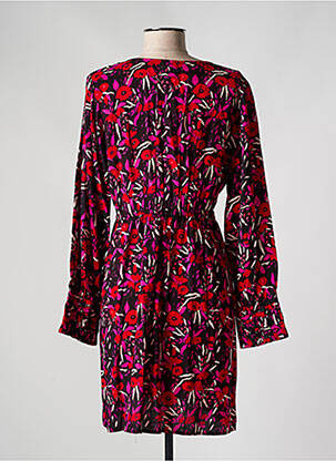 Robe courte manches courtes manches courtes bleu AN' GE femme