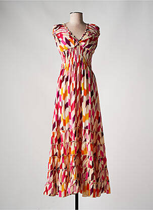 Robe longue rose PINK PLANET pour femme