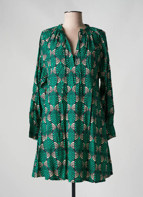 Robe courte vert COMPAÑIA FANTASTICA pour femme