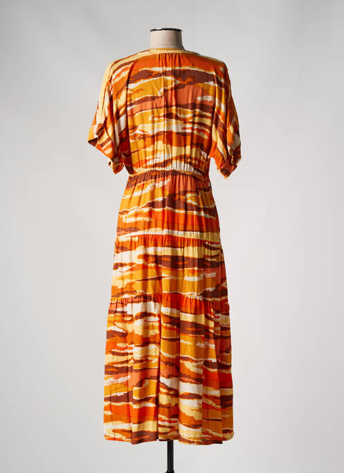 Robe longue orange AN' GE pour femme