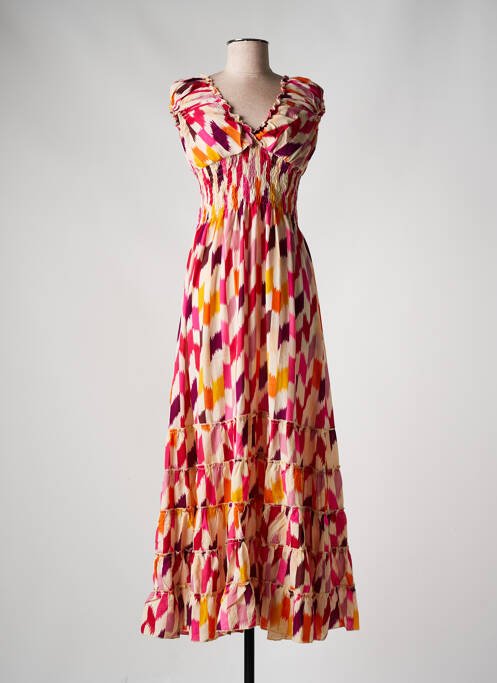 Robe longue rose PINK PLANET pour femme