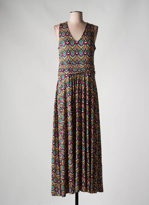 Robe longue vert PRINCESSE NOMADE pour femme