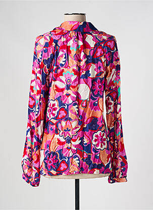 Blouse imprimé fantaisie manches longues violet C'EST BEAU LA VIE femme