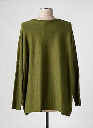 Pull col rond manches longues vert MASAI femme