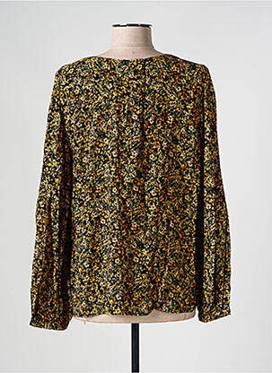 Blouse imprimé fantaisie manches longues noir C'EST BEAU LA VIE femme