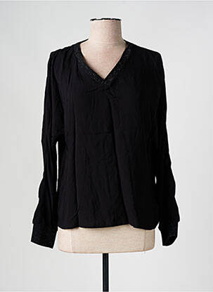 Blouse manches longues manches longues noir STREET ONE femme