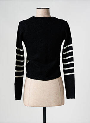 Pull coupe cintrée manches longues noir TIFFOSI femme