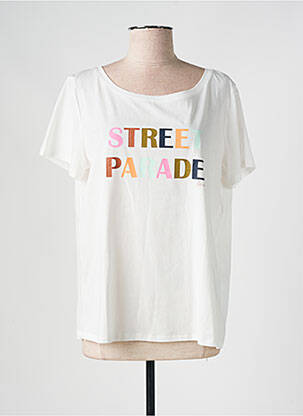 T-shirt coupe droite manches courtes blanc LOLA ESPELETA femme