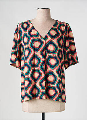 Blouse imprimé fantaisie manches courtes rose LOLA ESPELETA femme