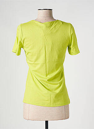 T-shirt col v manches courtes jaune JULIE GUERLANDE femme
