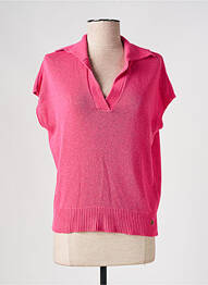 Pull manches courtes rose LOLA ESPELETA femme