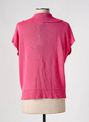Pull coupe droite manches courtes rose LOLA ESPELETA femme