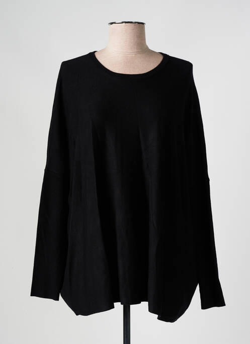 Pull col rond manches longues noir MASAI femme