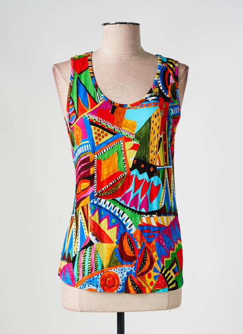 Top orange MALOKA pour femme