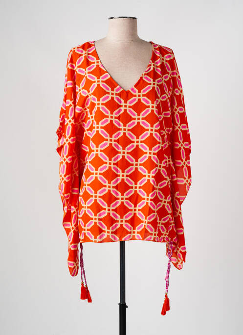 Tunique manches courtes orange PINK P pour femme