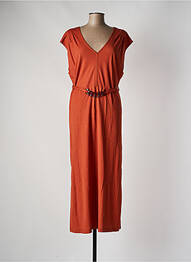 Robe longue manches courtes manches courtes orange TIFFOSI femme