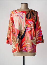 T-shirt stretch manches 3/4 orange BETTY BARCLAY femme