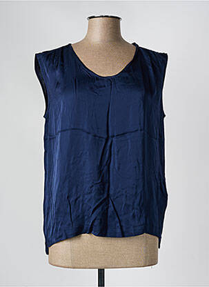 Top coupe fluide sans manche bleu STREET ONE femme