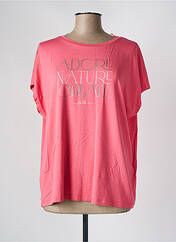 T-shirt rose STREET ONE pour femme seconde vue