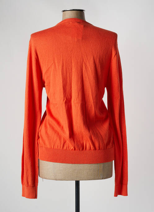 Gilet manches longues coupe cintrée orange PRINCESSE NOMADE femme
