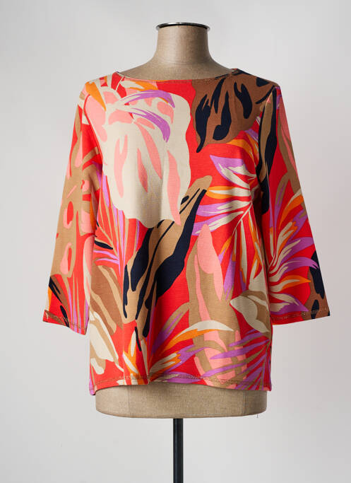 T-shirt stretch manches 3/4 orange BETTY BARCLAY femme