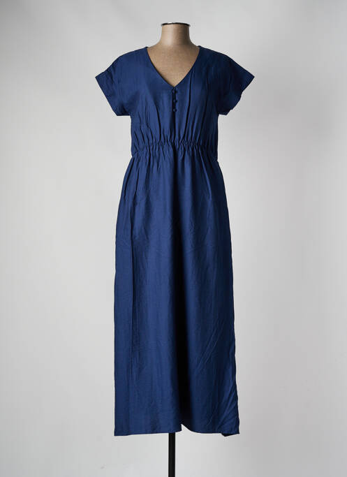 Robe longue bleu C'EST BEAU LA VIE pour femme