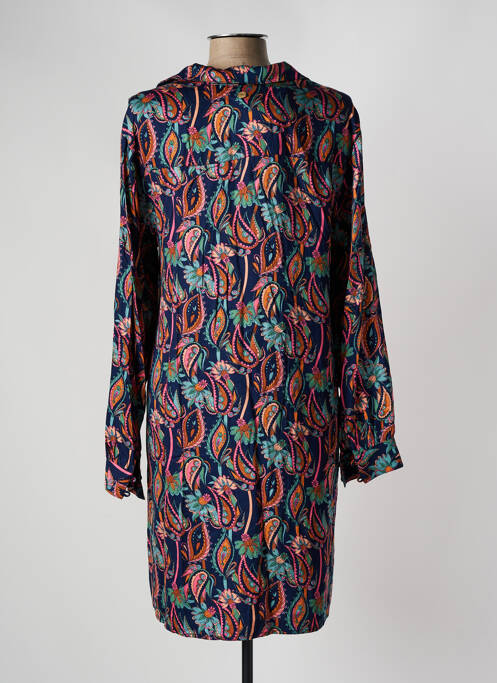 Robe mi-longue bleu LOLA ESPELETA pour femme