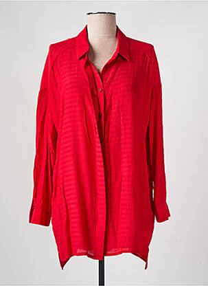 Chemisier coupe fluide manches longues rouge COMPAÑIA FANTASTICA femme