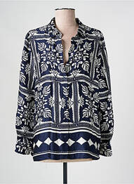 Chemisier imprimé fantaisie manches longues bleu STREET ONE femme