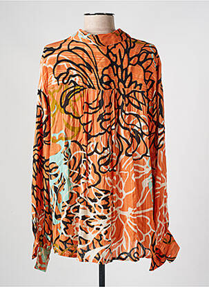 Chemisier imprimé fantaisie manches longues orange MASAI femme