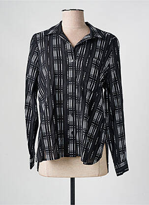 Chemisier coupe cintrée manches longues noir MASAI femme