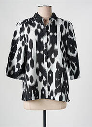 Chemisier imprimé fantaisie manches longues noir STREET ONE femme