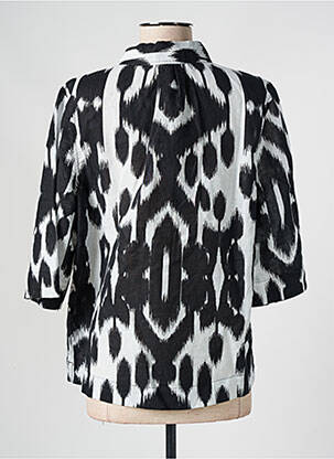 Chemisier imprimé fantaisie manches longues noir STREET ONE femme