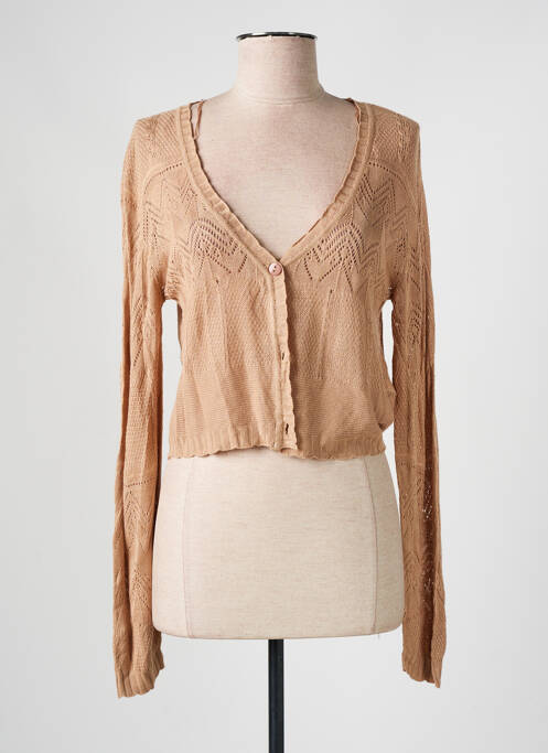 Gilet manches longues beige TIFFOSI pour femme