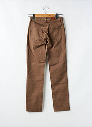 Jeans coupe droite stretch taille normale marron LOLA ESPELETA femme